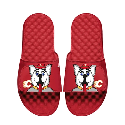 Unisex ISlide  Red Calgary Flames Team Mascot Slide Sandals