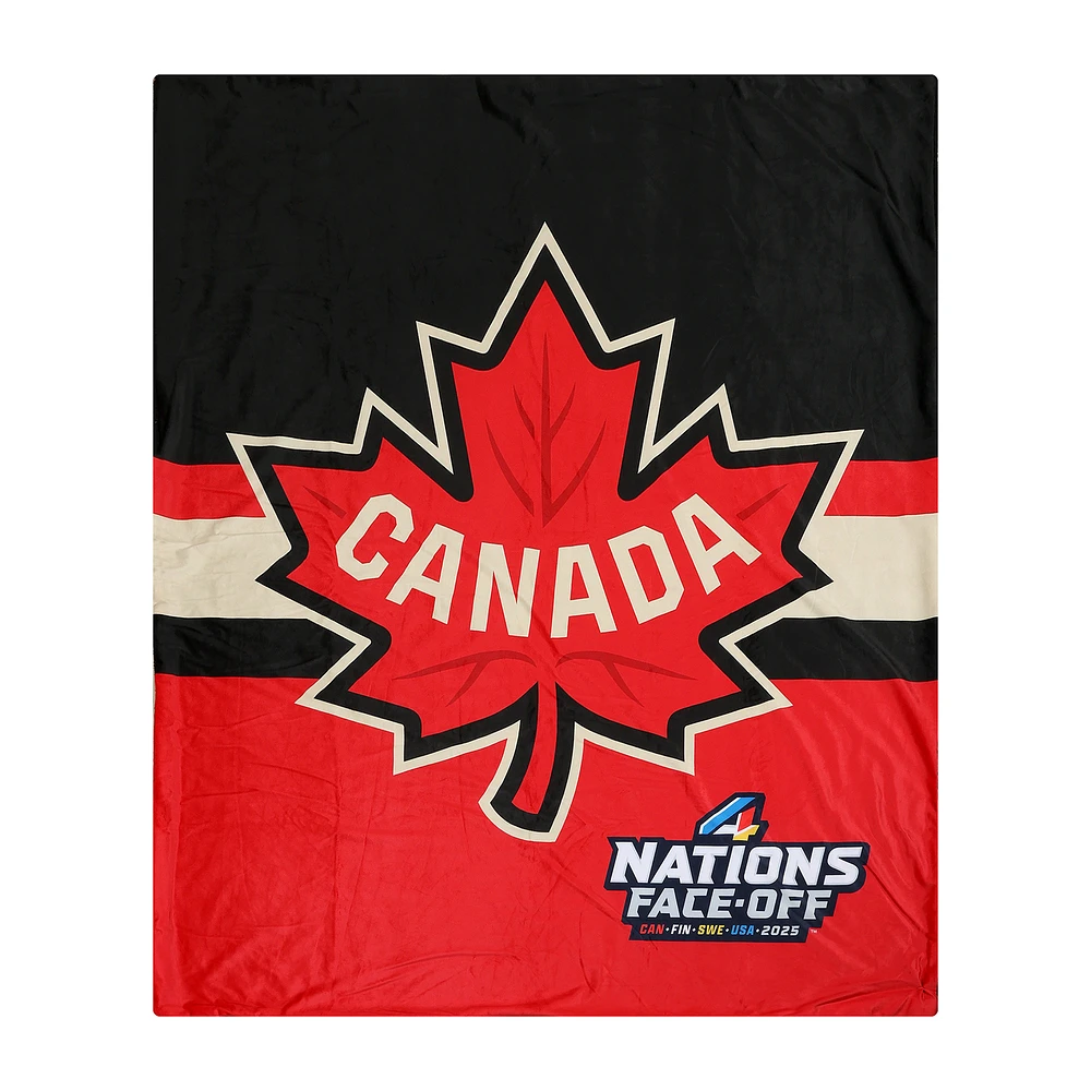 Canada 2025 4 Nations Face-Off 50" x 60" Plush Throw Blanket