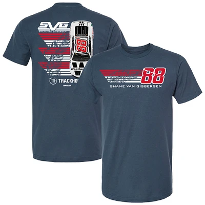 Men's Trackhouse Racing Team Collection Blue Shane van Gisbergen WeatherTech Cuisin Car T-Shirt