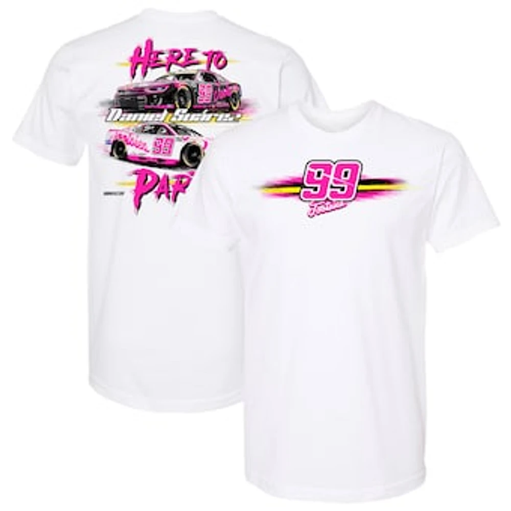 Men's Trackhouse Racing Team Collection White Daniel Suarez Tootsie's Cruisin Car T-Shirt