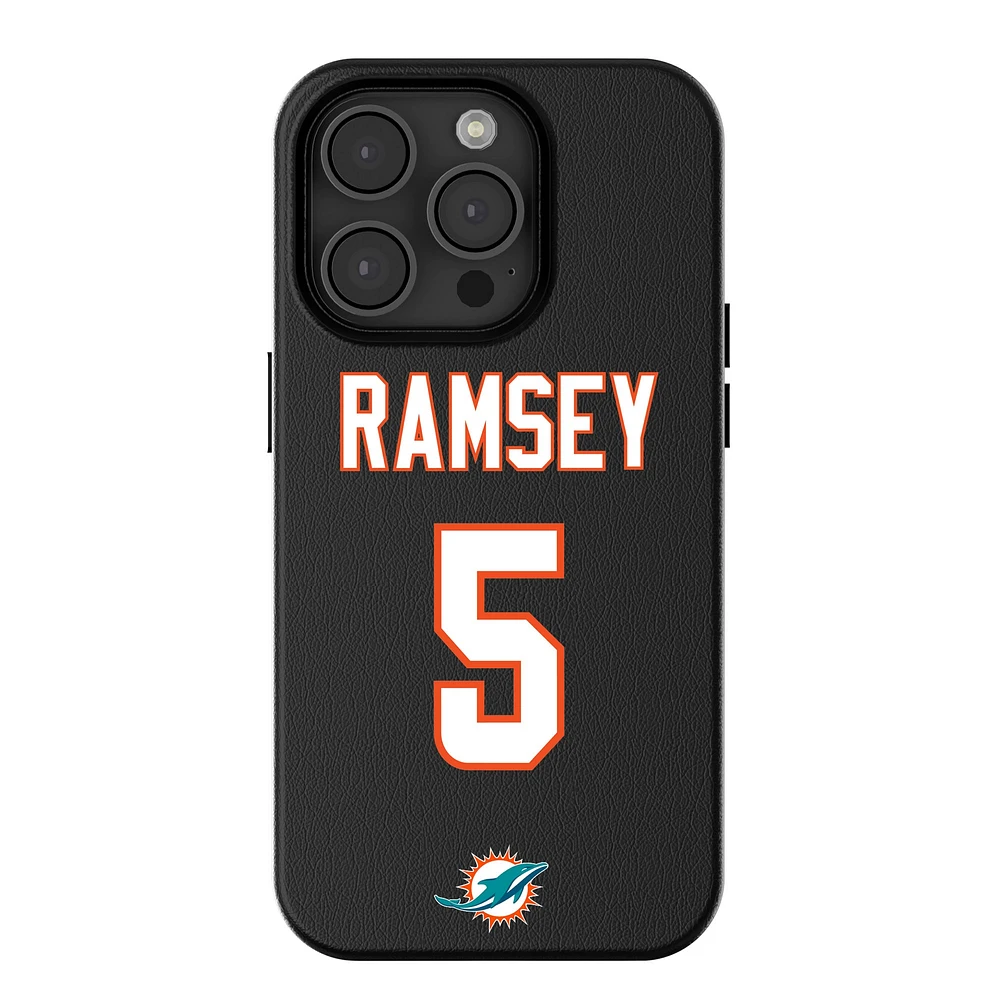 Keyscaper Jalen Ramsey Black Miami Dolphins iPhone Magnetic Bump Case