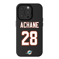 Keyscaper De’Von Achane Black Miami Dolphins iPhone Magnetic Bump Case