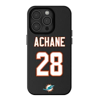Keyscaper De’Von Achane Black Miami Dolphins iPhone Magnetic Bump Case