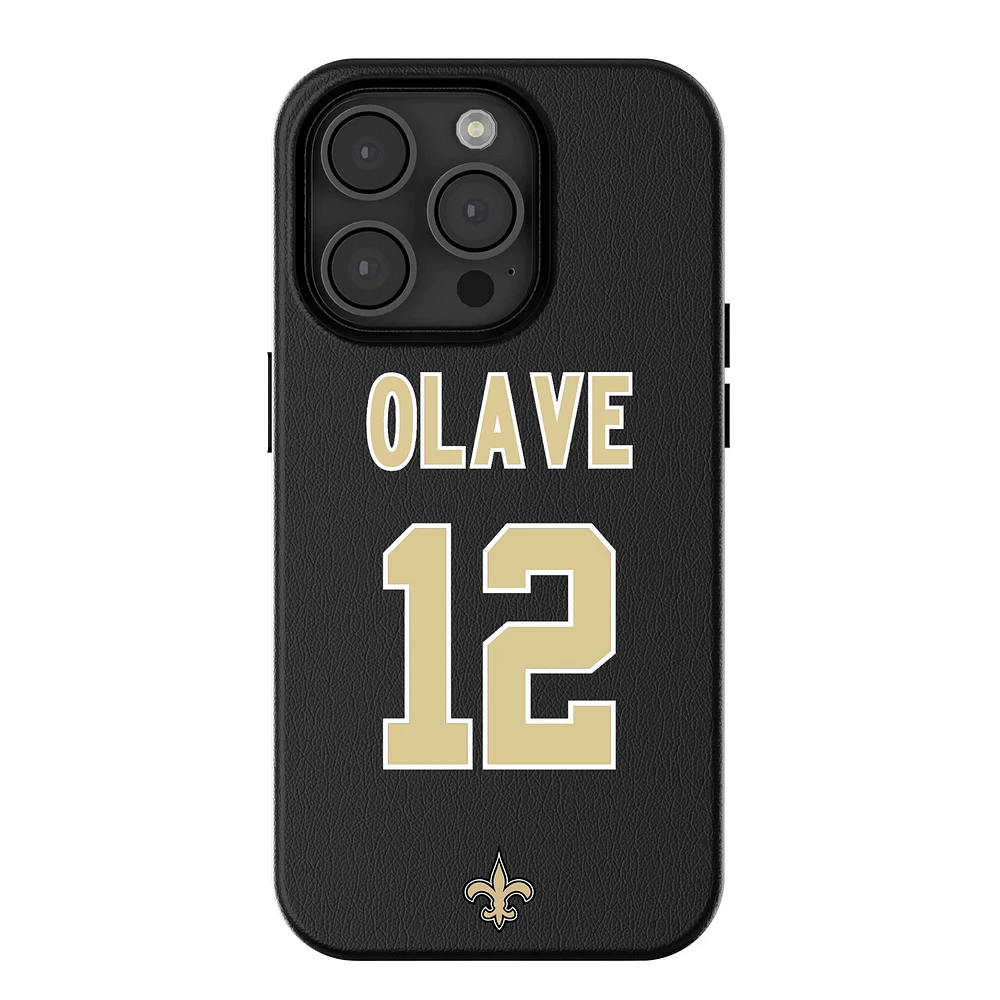 Keyscaper Chris Olave Black New Orleans Saints iPhone Magnetic Bump Case
