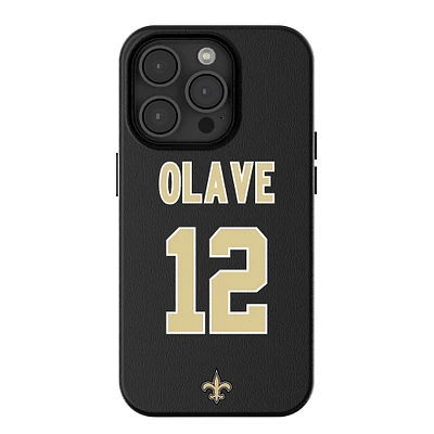 Keyscaper Chris Olave Black New Orleans Saints iPhone Magnetic Bump Case