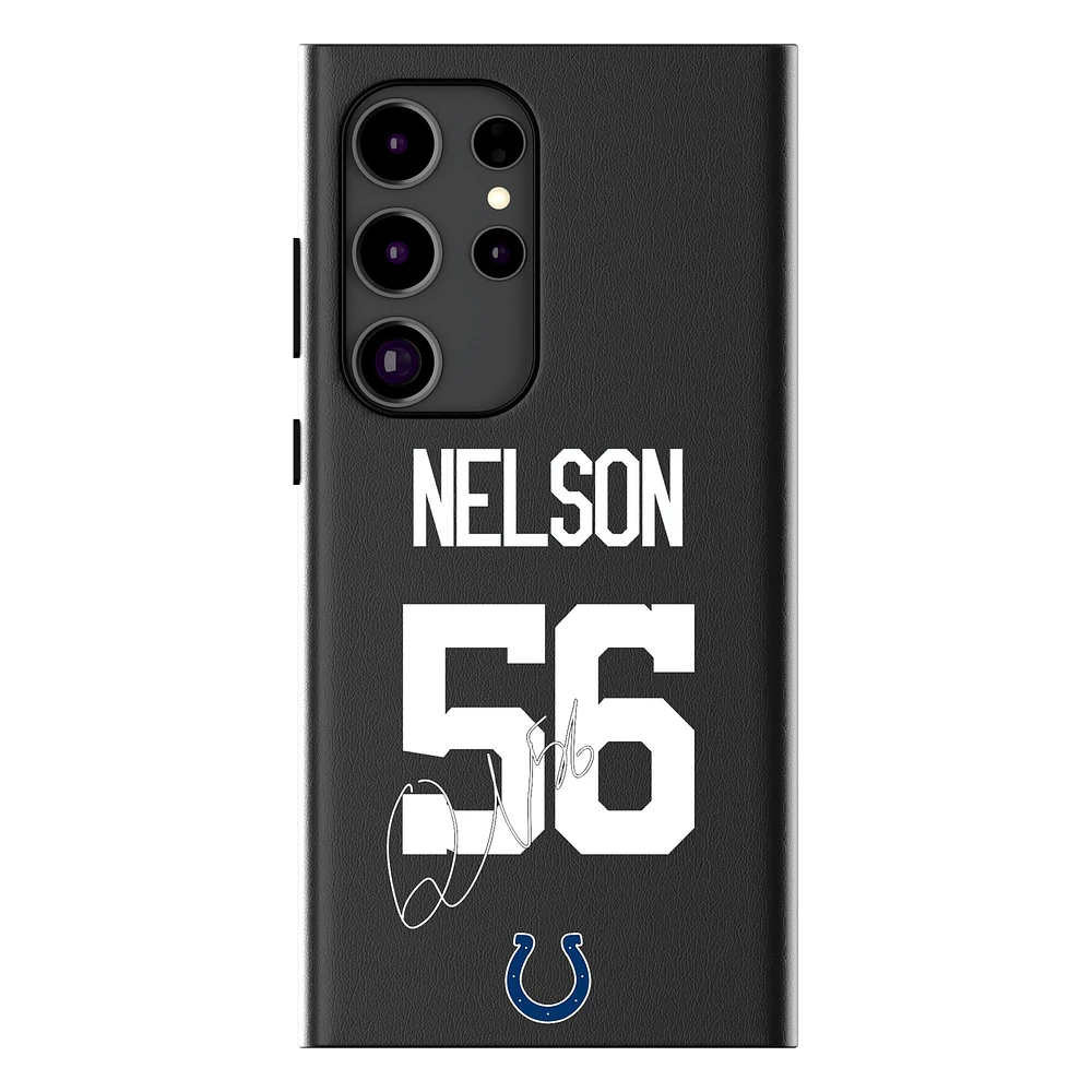 Keyscaper Quenton Nelson Black Indianapolis Colts Galaxy Magnetic Bump Case