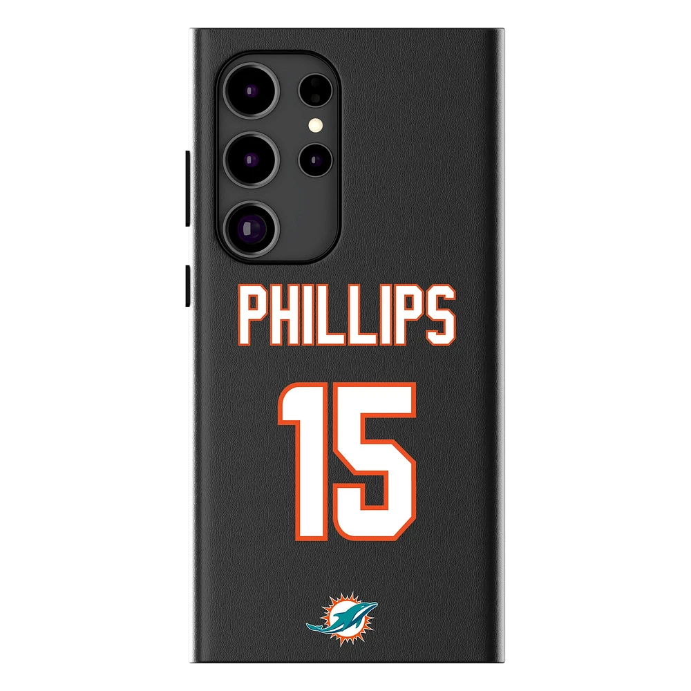 Keyscaper Jaelan Phillips Black Miami Dolphins Galaxy Magnetic Bump Case