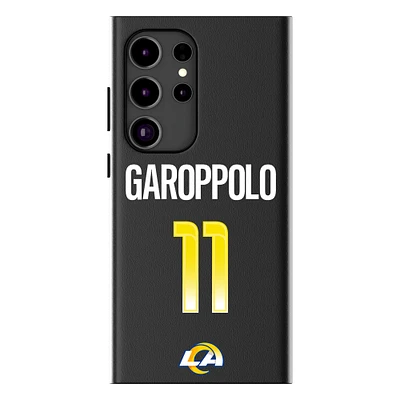 Keyscaper Jimmy Garoppolo Black Los Angeles Rams Galaxy Magnetic Bump Case