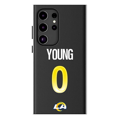 Keyscaper Byron Young Black Los Angeles Rams Galaxy Magnetic Bump Case