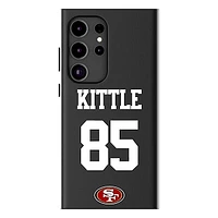 Keyscaper George Kittle Black San Francisco 49ers Galaxy Magnetic Bump Case