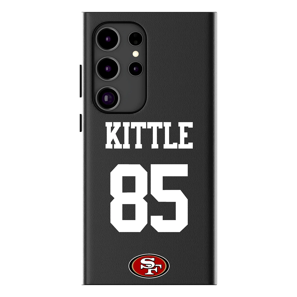 Keyscaper George Kittle Black San Francisco 49ers Galaxy Magnetic Bump Case