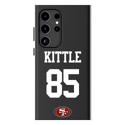 Keyscaper George Kittle Black San Francisco 49ers Galaxy Magnetic Bump Case