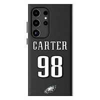 Keyscaper Jalen Carter Black Philadelphia Eagles Galaxy Magnetic Bump Case