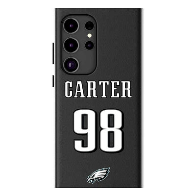 Keyscaper Jalen Carter Black Philadelphia Eagles Galaxy Magnetic Bump Case