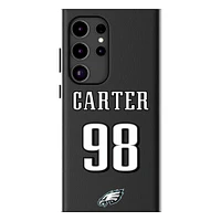 Keyscaper Jalen Carter Black Philadelphia Eagles Galaxy Magnetic Bump Case