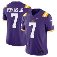 Men's Nike Harold Perkins Jr Purple LSU Tigers NIL Football Game Jersey