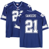 Deion Sanders Dallas Cowboys Autographed Mitchell & Ness 1996 Royal Authentic Jersey