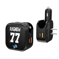 Keyscaper Frank Ragnow Detroit Lions Ready 2-in-1 USB Charger