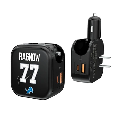 Keyscaper Frank Ragnow Detroit Lions Ready 2-in-1 USB Charger