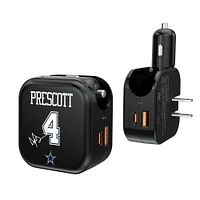 Keyscaper Dak Prescott Dallas Cowboys Ready 2-in-1 USB Charger