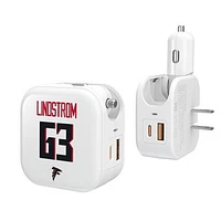 Keyscaper Chris Lindstrom Atlanta Falcons Ready 2-in-1 USB Charger