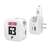 Keyscaper Chris Lindstrom Atlanta Falcons Ready 2-in-1 USB Charger