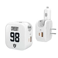 Keyscaper Maxx Crosby Las Vegas Raiders Ready 2-in-1 USB Charger