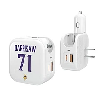 Keyscaper Christian Darrisaw Minnesota Vikings Ready 2-in-1 USB Charger