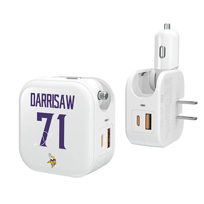 Keyscaper Christian Darrisaw Minnesota Vikings Ready 2-in-1 USB Charger