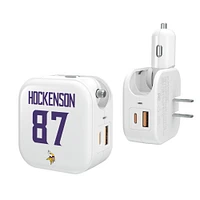 Keyscaper T.J. Hockenson Minnesota Vikings Ready 2-in-1 USB Charger