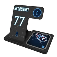 Keyscaper Peter Skoronski Tennessee Titans Ready 3-in-1 Charging Station