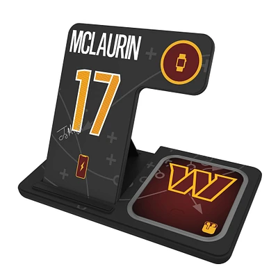 Keyscaper Terry McLaurin Washington Commanders Ready 3-in-1 Charging Station