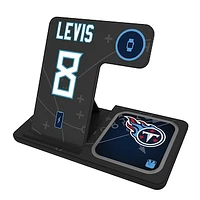 Keyscaper Will Levis Tennessee Titans Ready 3-in-1 Charging Station