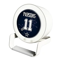 Keyscaper Micah Parsons White Dallas Cowboys Night Light Charger and Bluetooth Speaker