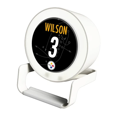 Keyscaper Russell Wilson White Pittsburgh Steelers Night Light Charger and Bluetooth Speaker