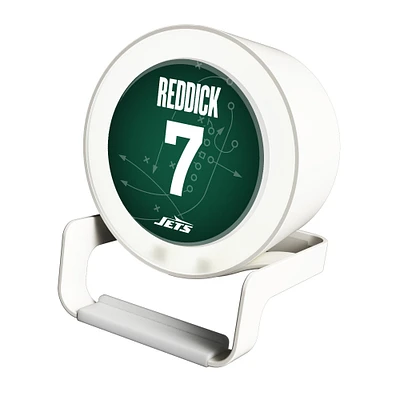 Keyscaper Haason Reddick White New York Jets Night Light Charger and Bluetooth Speaker