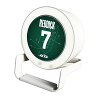 Keyscaper Haason Reddick White New York Jets Night Light Charger and Bluetooth Speaker