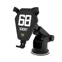 Keyscaper Brandon Scherff Black Jacksonville Jaguars Wireless Car Charger