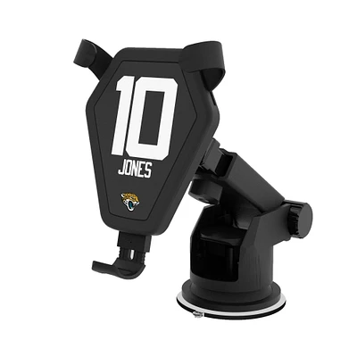 Keyscaper Mac Jones Black Jacksonville Jaguars Wireless Car Charger