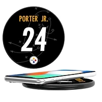 Keyscaper Joey Porter Jr. Black Pittsburgh Steelers Wireless Charging Station