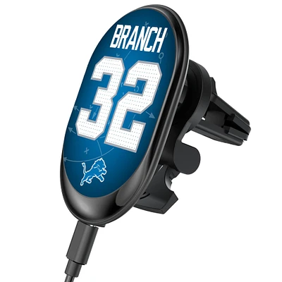 Keyscaper Brian Branch Detroit Lions Wireless Magnetic Car Charger
