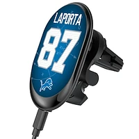 Keyscaper Sam LaPorta Detroit Lions Wireless Magnetic Car Charger