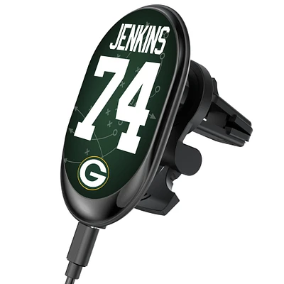 Keyscaper Elgton Jenkins Green Bay Packers Wireless Magnetic Car Charger