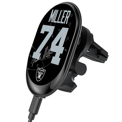 Keyscaper Kolton Miller Las Vegas Raiders Wireless Magnetic Car Charger