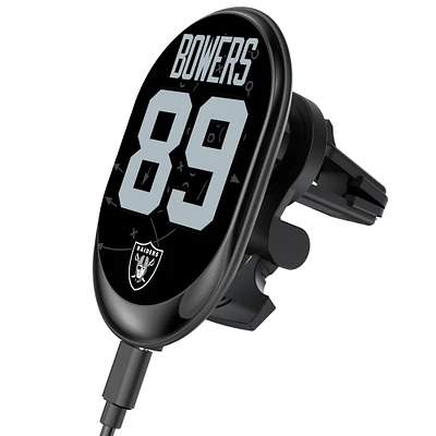 Keyscaper Brock Bowers Las Vegas Raiders Wireless Magnetic Car Charger
