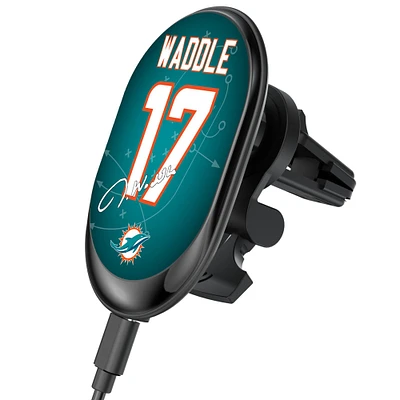 Keyscaper Jaylen Waddle Miami Dolphins Wireless Magnetic Car Charger