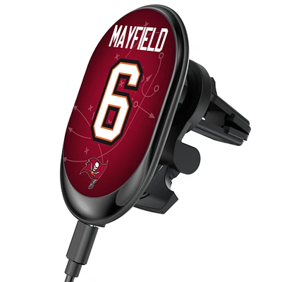 Keyscaper Baker Mayfield Tampa Bay Buccaneers Wireless Magnetic Car Charger