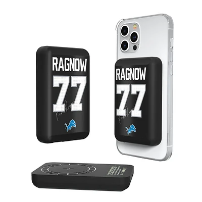 Keyscaper Frank Ragnow Detroit Lions 5000mAh Wireless Magnetic Power Bank