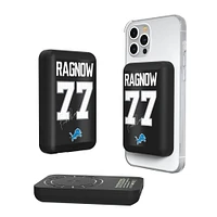 Keyscaper Frank Ragnow Detroit Lions 5000mAh Wireless Magnetic Power Bank