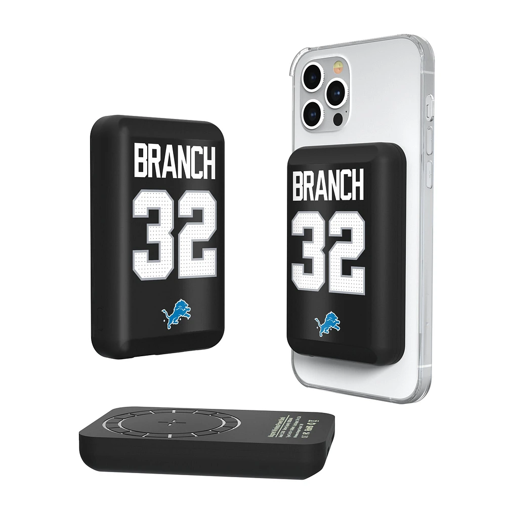 Keyscaper Brian Branch Detroit Lions 5000mAh Wireless Magnetic Power Bank